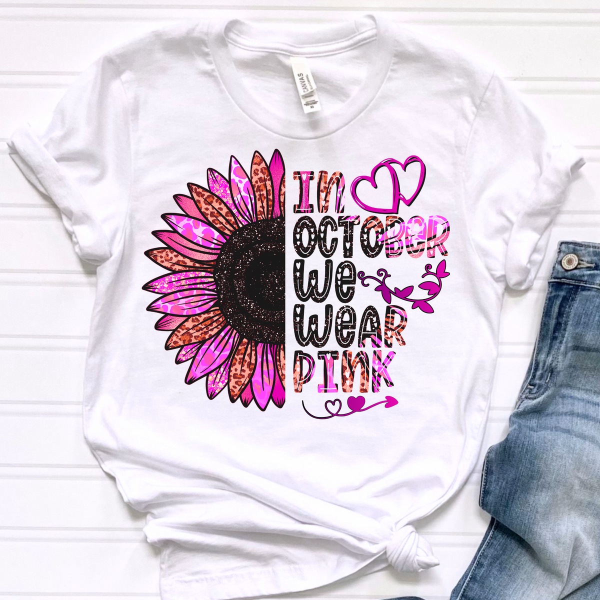 We Wear Pink 3 DTF Print Crawford Country Store