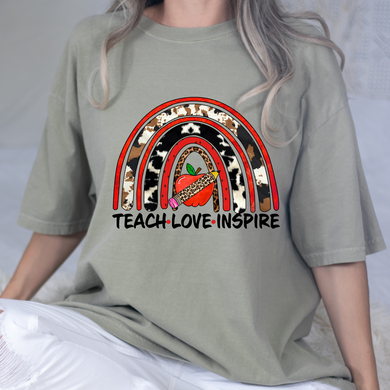 Teach Love Inspire 10 DTF Print