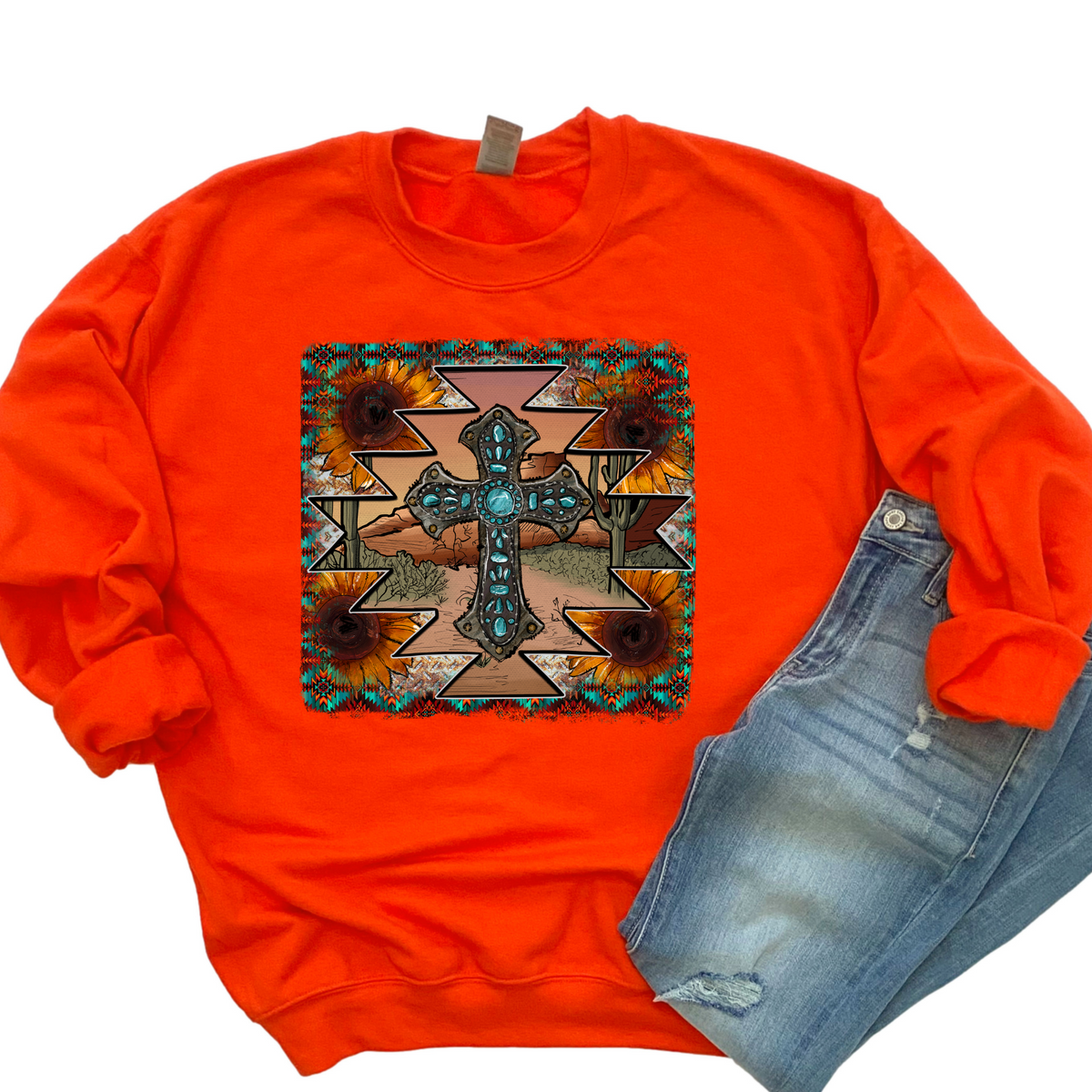 Western Cross DTF Print Crawford Country Store