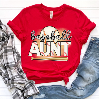 Baseball Aunt DTF Print