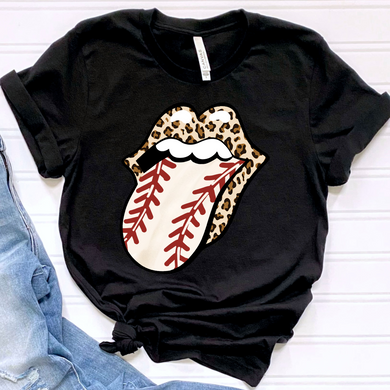 Baseball Tongue DTF Print