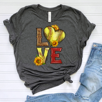 Love Softball DTF Print