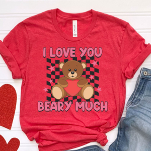 I Love You Beary Much DTF Print
