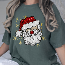 Load image into Gallery viewer, Glitter Santa DTF Print