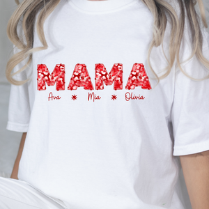 Red Leopard Print Mama Customizable DTF Print