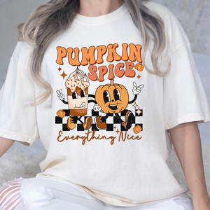 Pumpkin Spice Distressed DTF Print