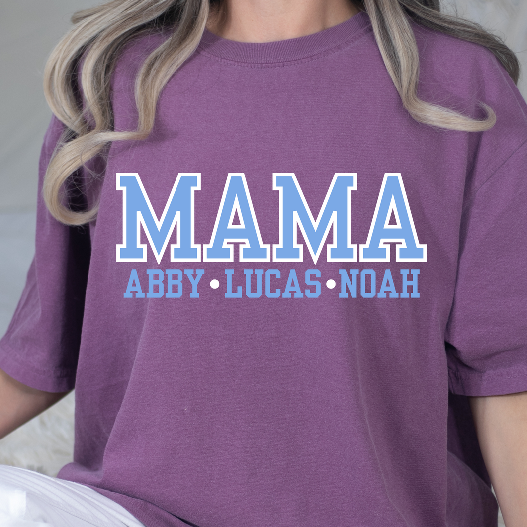 Blue Mama Customizable DTF Print