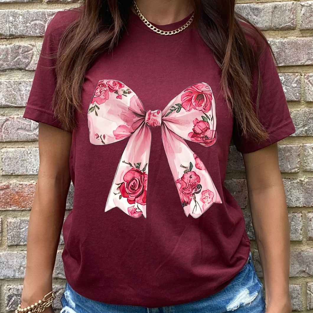 Floral Bow DTF Print