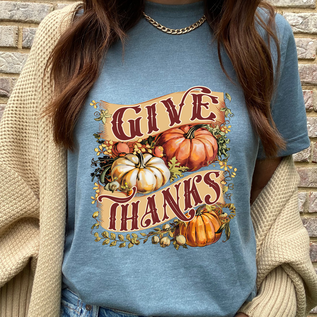 Give Thanks DTF Print