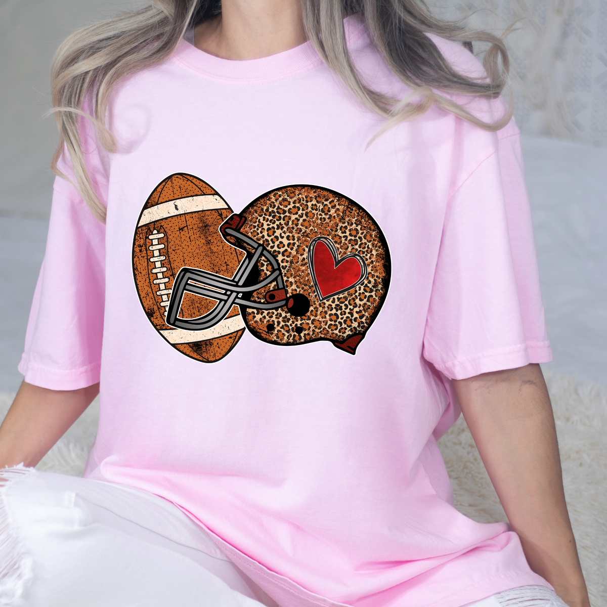 Cheetah Print Helmet 2 DTF Print Crawford Country Store