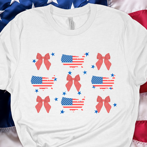 USA Bows DTF Print