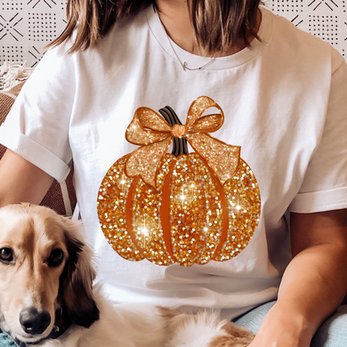 Sparkling Pumpkin DTF Print