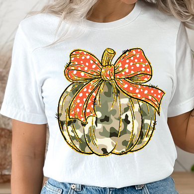 Camo Pumpkin DTF Print