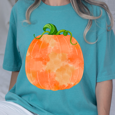 Watercolor Pumpkin DTF Print