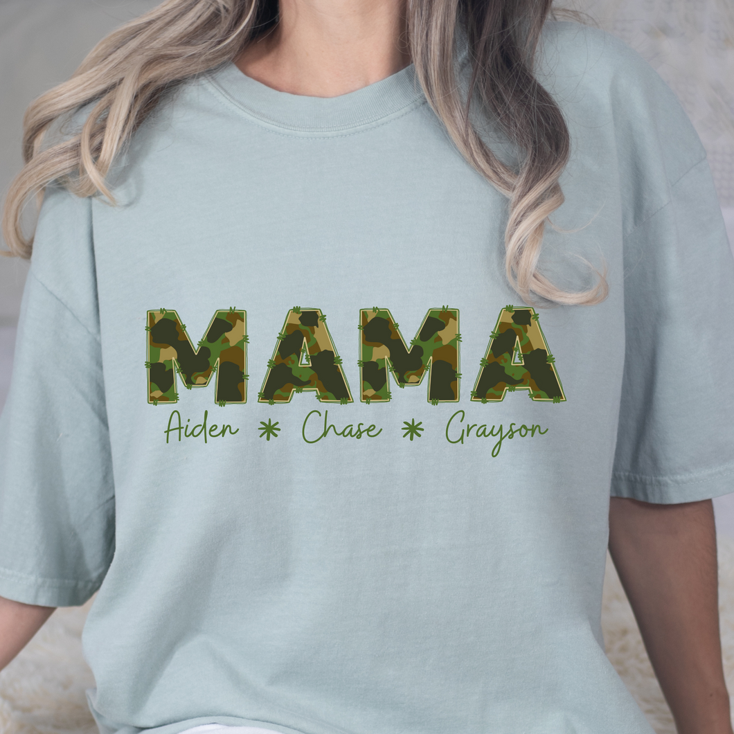 Camo Mama Customizable DTF Print