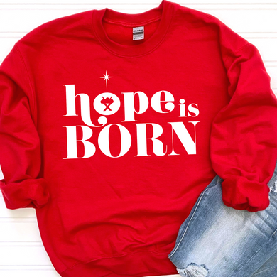 Hope is Born White DTF Print