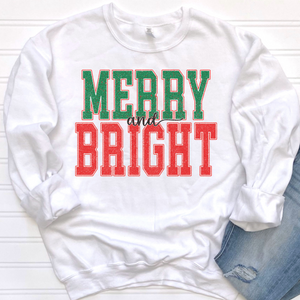 Merry And Bright 1 DTF Print