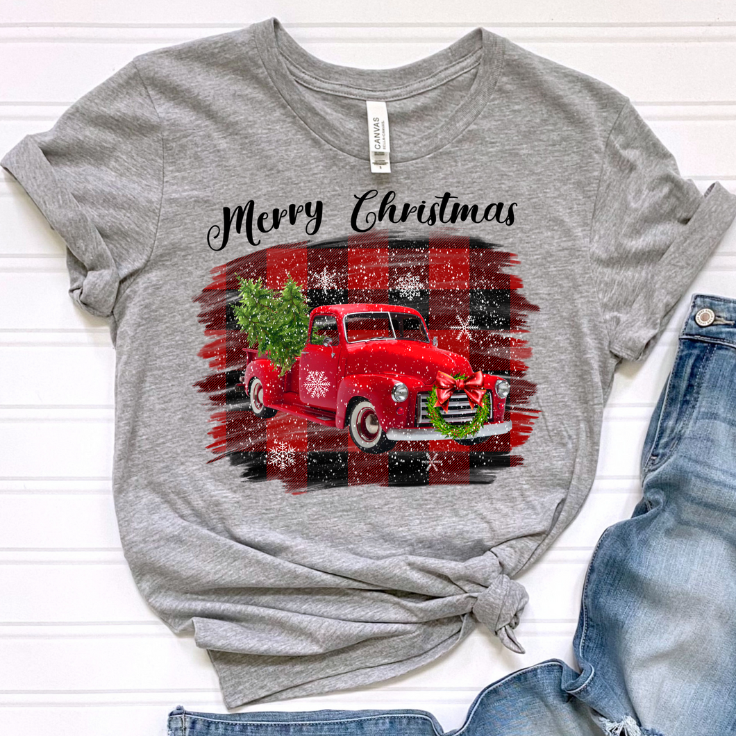 Christmas Truck DTF Print