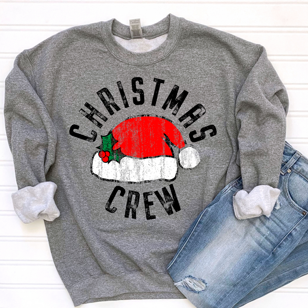 Christmas Crew Black DTF Print