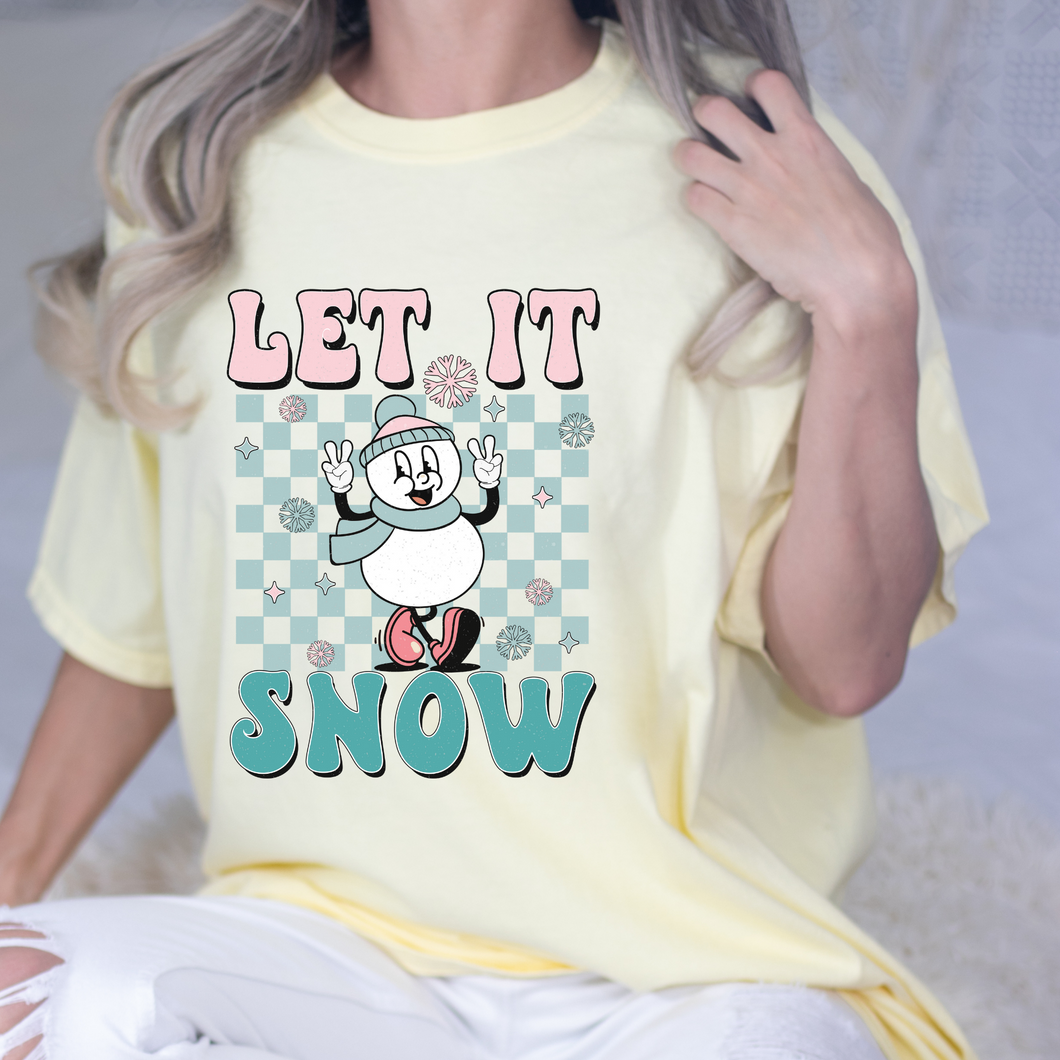 Let It Snow DTF Print