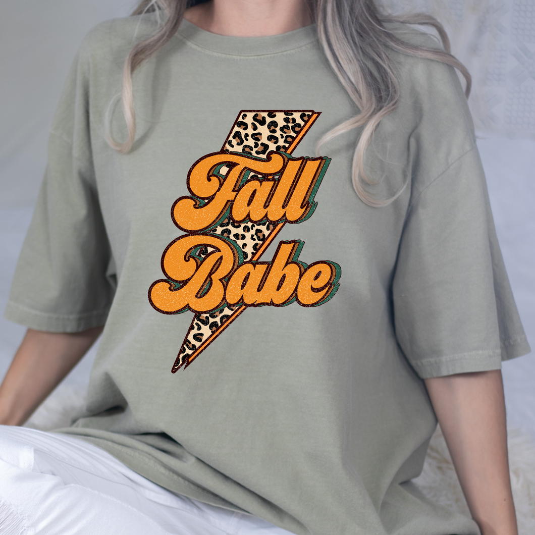 Fall Babe Distressed DTF Print