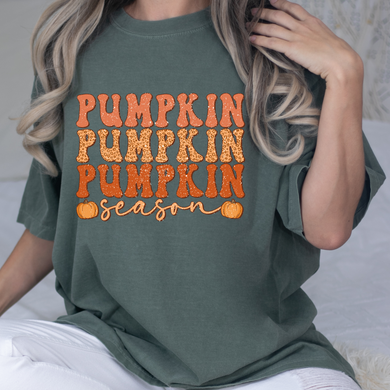 Pumpkin Season Distressed DTF Print