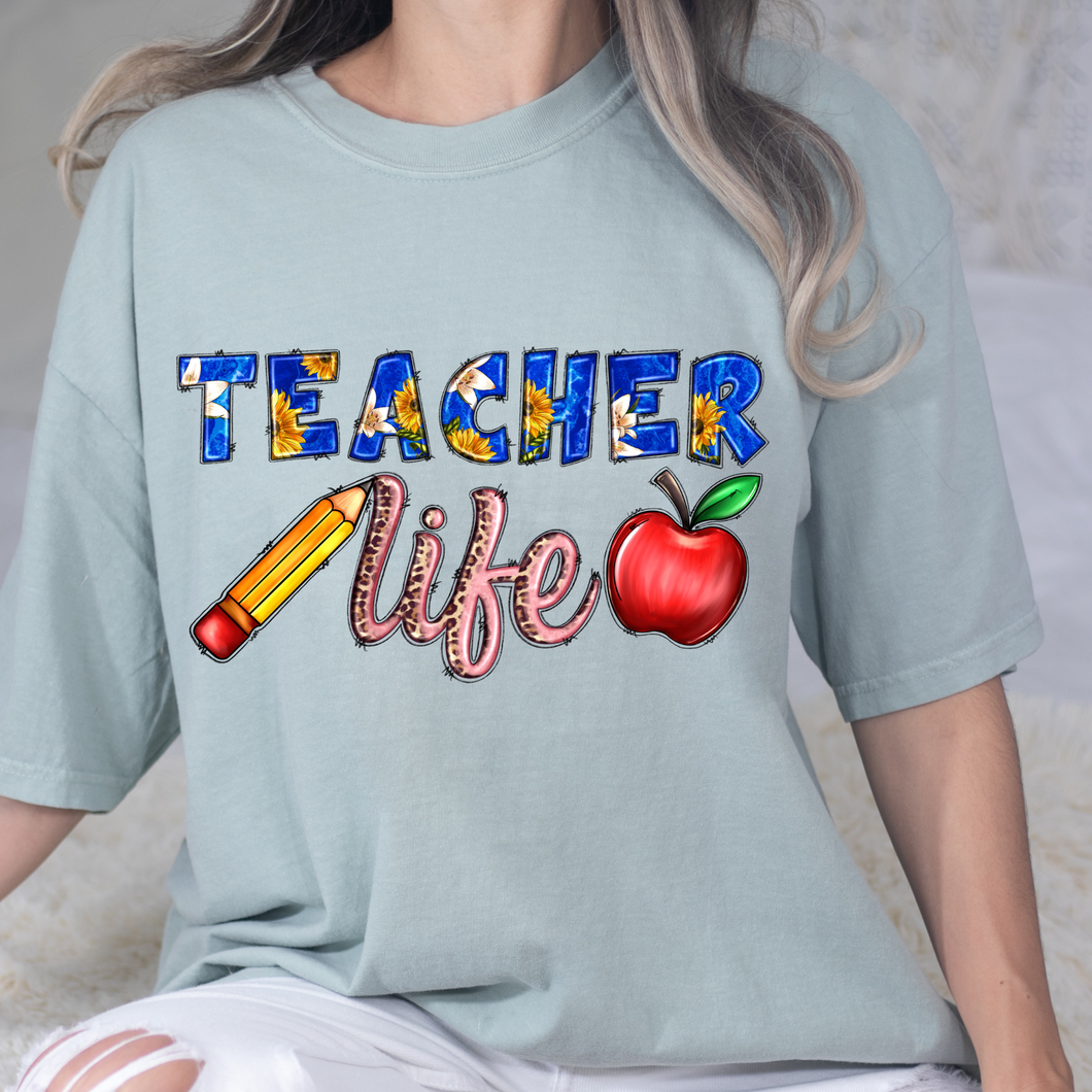 Teacher Life 1 DTF Print