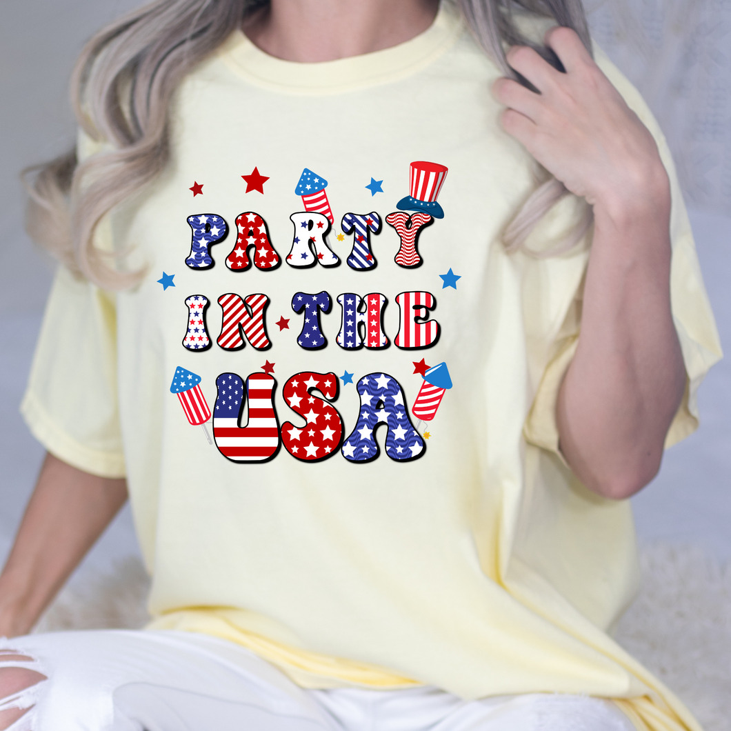 Party In The USA DTF Print