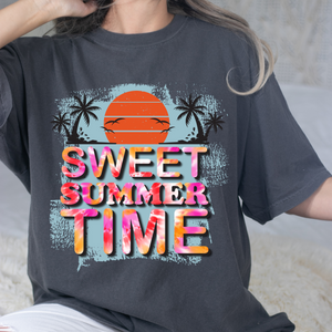 Summer Time Sunset DTF Print