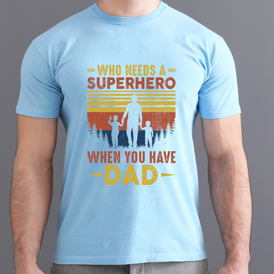 Superhero Dad DTF Print