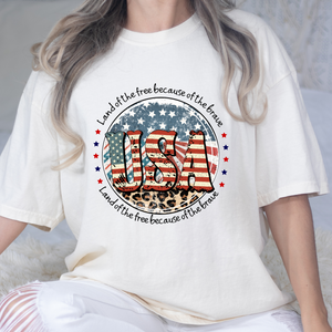 USA Land Of The Free DTF Print