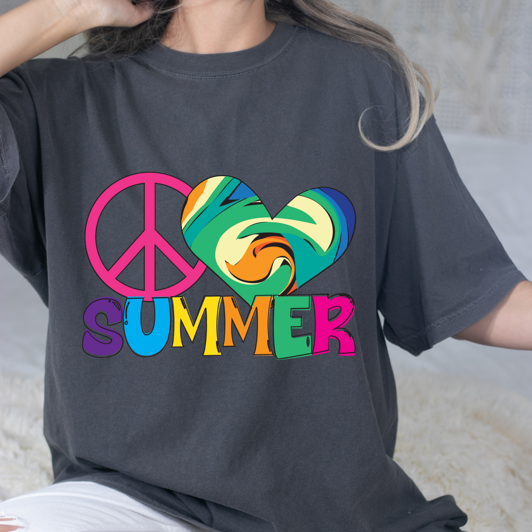 Peace Love Summer DTF Print