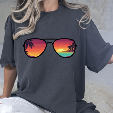 Sunset Sunglasses DTF Print