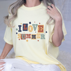 I Love Summer DTF Print