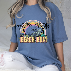 Beach Bum Rainbow DTF Print