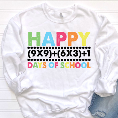 Happy 100 Days Math DTF Print