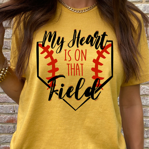 My Heart is on that Field DTF Print