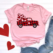 Load image into Gallery viewer, Plaid Love Truck DTF Print