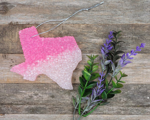 Pink and Light Pink Ombre Texas Car Freshies
