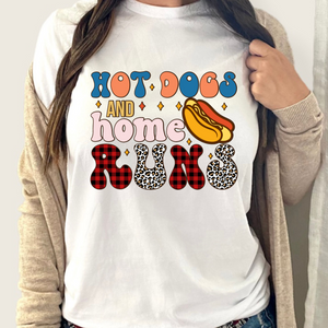 Hot Dogs and Home Runs DTF Print