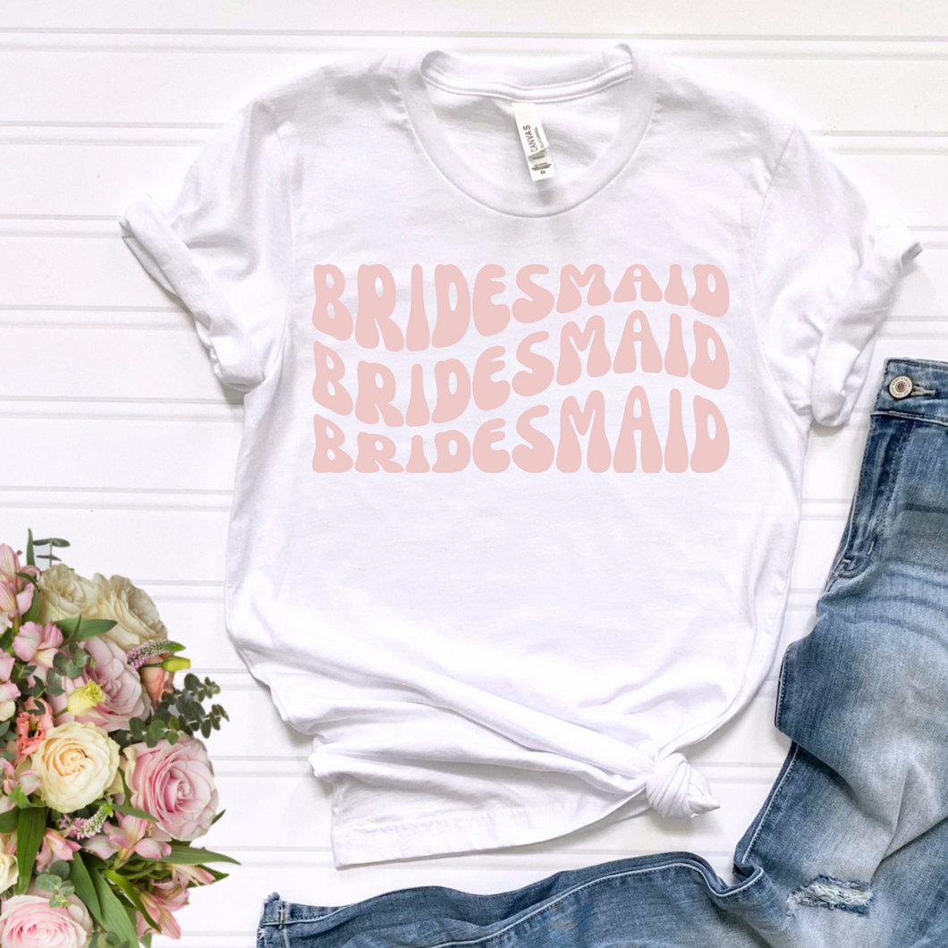 Bridesmaid Pink DTF Print