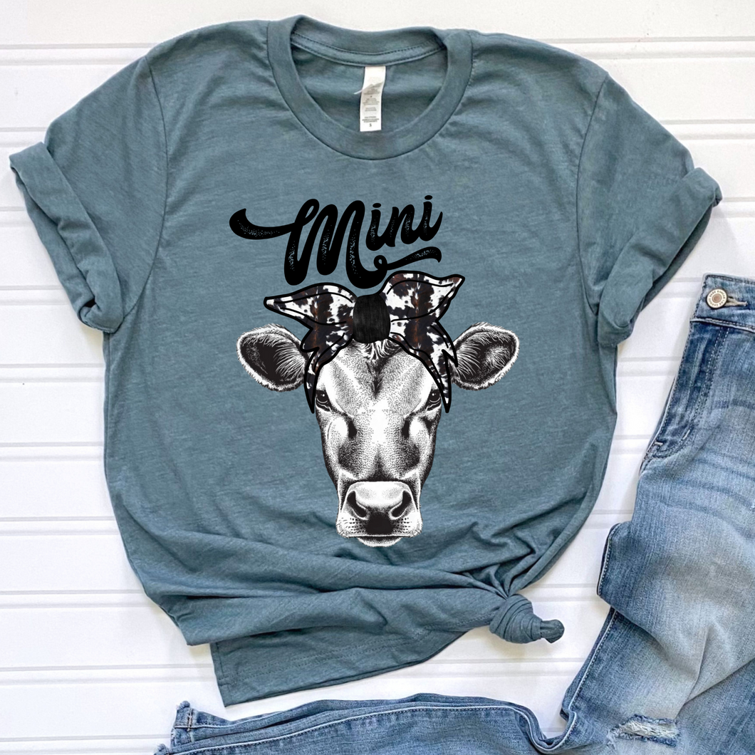 Mini Cow, Cow Print DTF Print