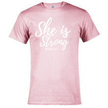 Load image into Gallery viewer, Short Sleeve T-Shirt -She is Strong