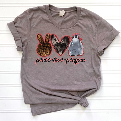Peace Love Penguin DTF Print