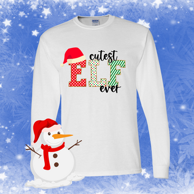 Cutest Elf Ever DTF Print