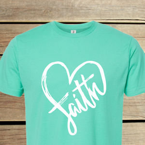Faith Heart DTF Print
