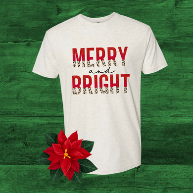 Glitter Merry and Bright DTF Print