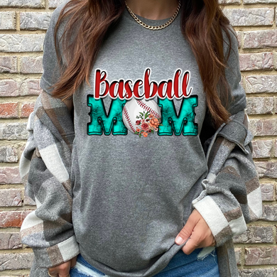 Baseball Mom DTF Print