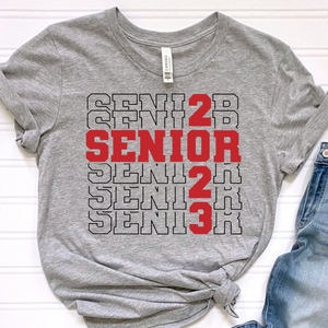 Senior 2023 Red DTF Print