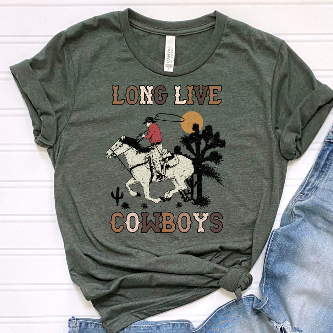 Long Live Cowboys  DTF Print